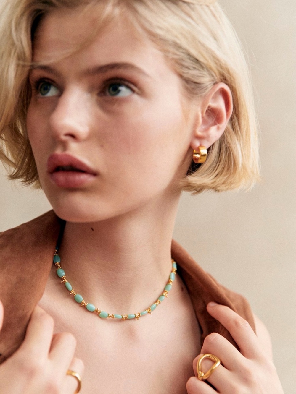 NWT Sezane milo necklace rare！
